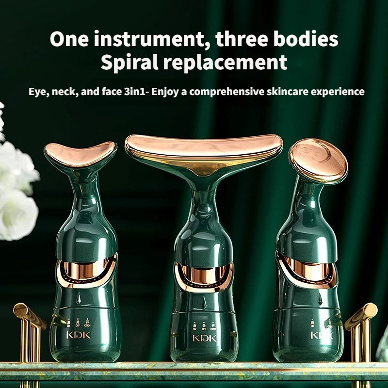 Aura Sculpt microcurrent facial lifting and eye massage device — Black, White, and 3-in-1 configurations