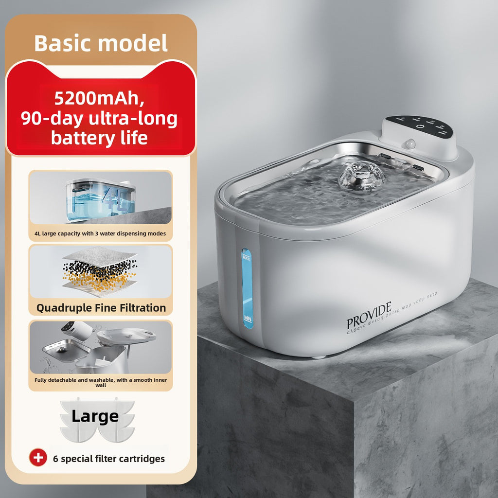 Aura Flow rechargeable pet water fountain