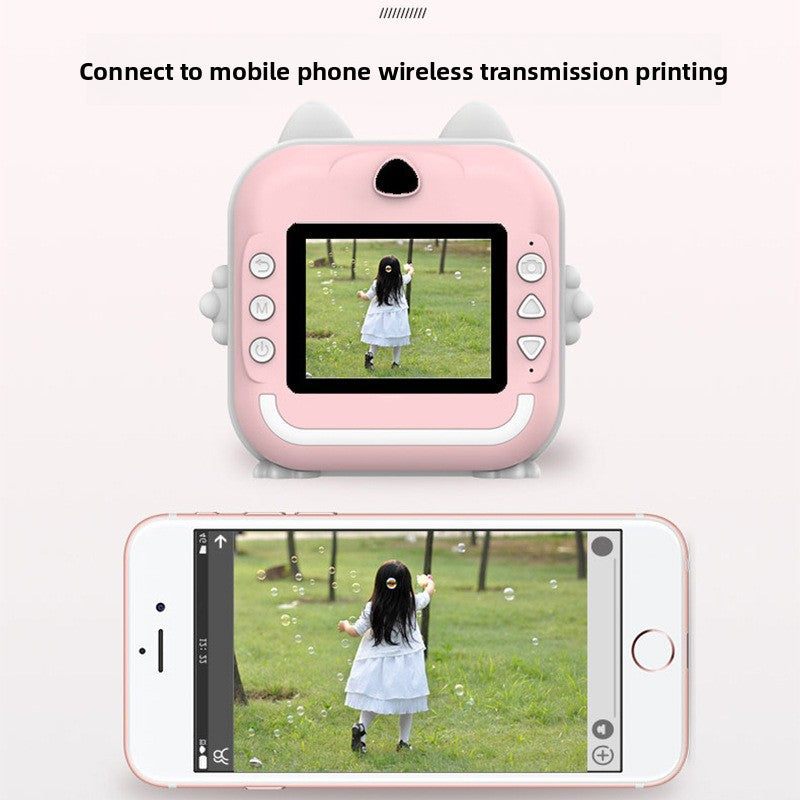 Aura Snap compact digital camera for kids with instant photo printing