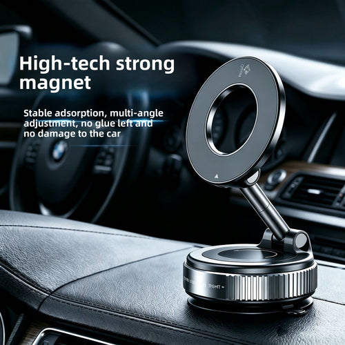 Aura Drive adjustable magnetic car phone mount — Black and White