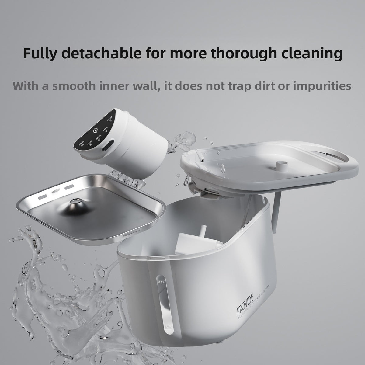 Aura Flow 4L pet water fountain detail