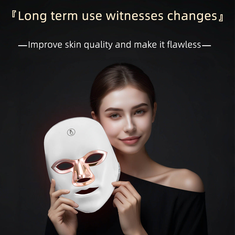 Aura Glow Pro LED light therapy mask — wearable design detail