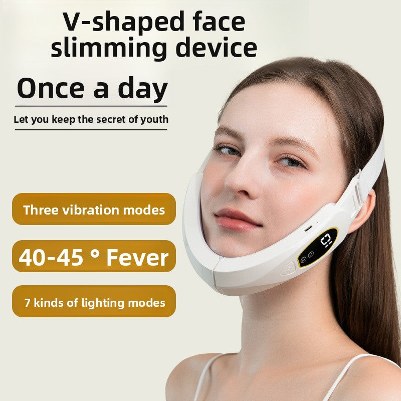 Aura Slim facial sculpting and skin-tightening device — White and Pink