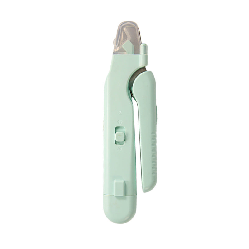 Aura Paw pet nail grinder and clipper close-up — rechargeable cordless design