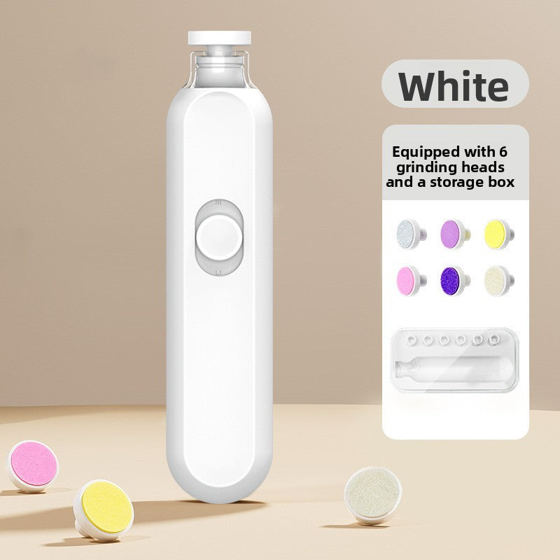 Aura Haven rechargeable baby nail grinder — Apricot