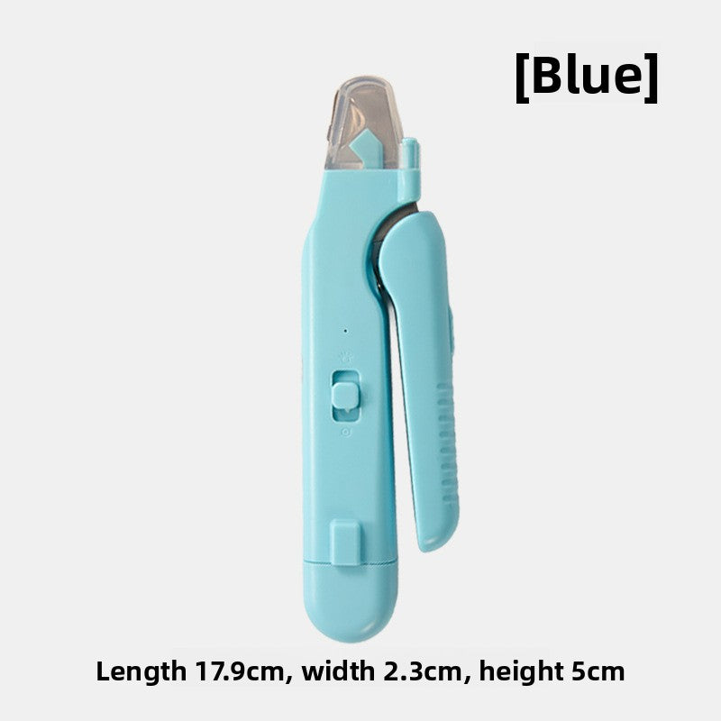 Aura Paw rechargeable LED pet nail grooming tool — premium cordless design