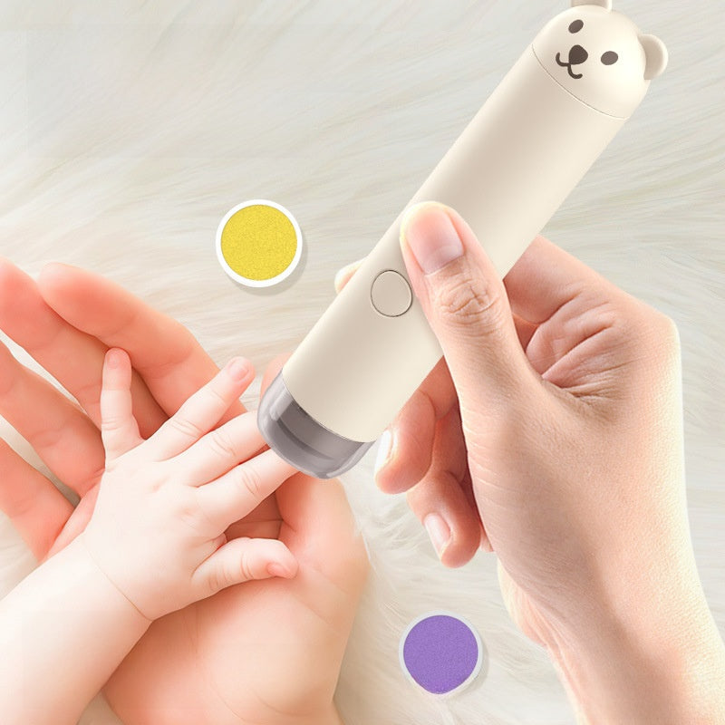 Aura Haven rechargeable baby nail grinder — Yellow